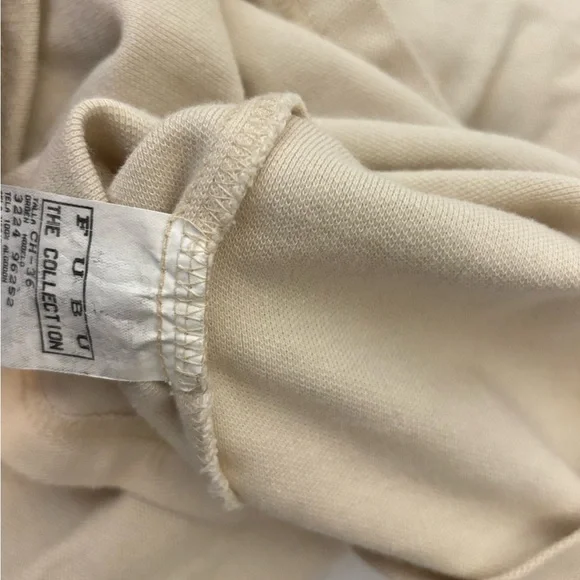 FUBU Cream Long Sleeve Polo Shirt​ - Picture 6 of 6